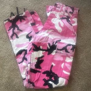 Pink Camo cargo pants